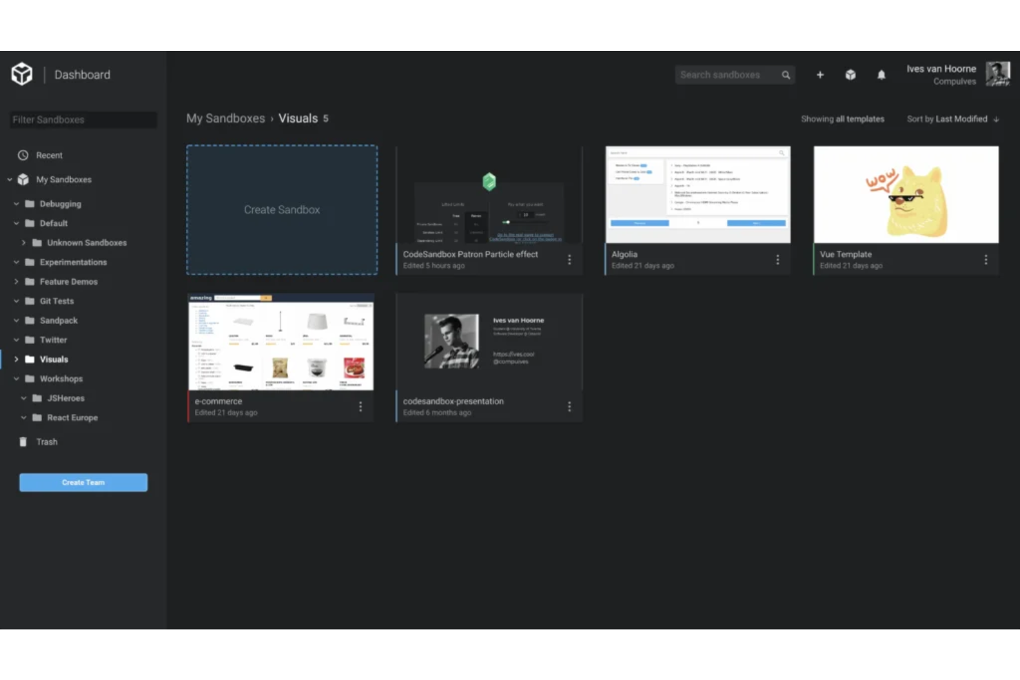 CodeSandbox Live screenshot - I 10 migliori strumenti per la programmazione a coppie recensiti nel 2026