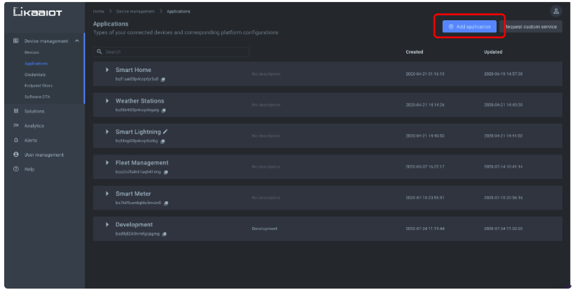 KaaIoT screenshot - Classifica delle 10 migliori piattaforme di sviluppo IoT del 2026