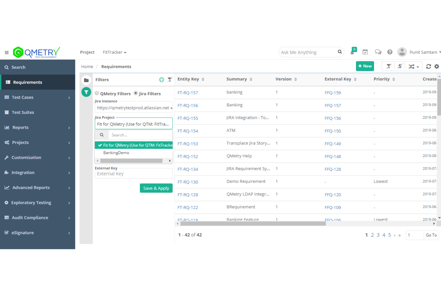 QMetry screenshot - Le 10 migliori soluzioni per la gestione dei test Agile recensite per il 2026