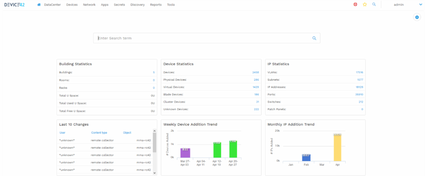 Device42 screenshot - Guida del CTO ai 25 Migliori Software per la Gestione degli Asset IT