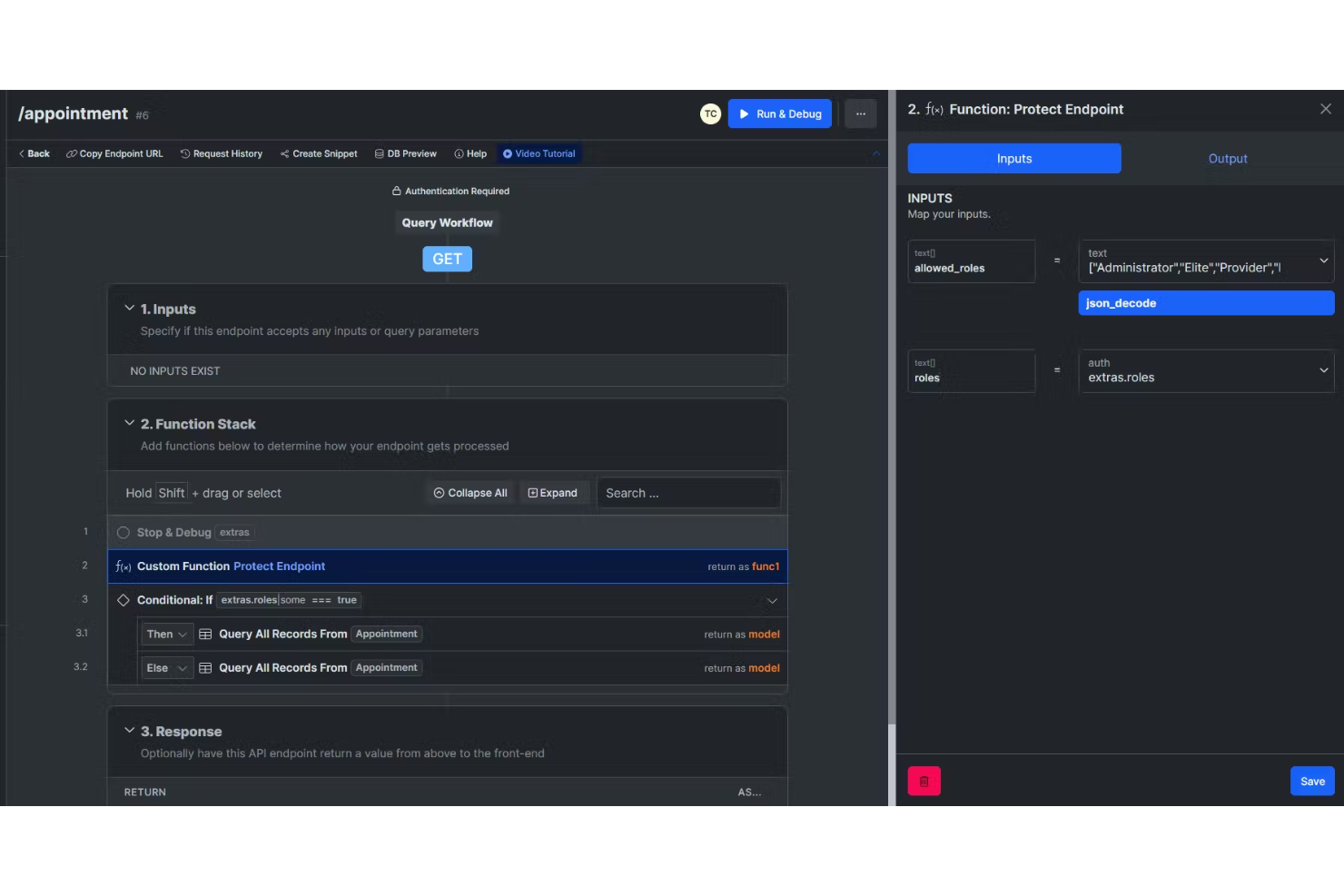Xano screenshot - Le 10 Migliori Piattaforme Low-Code per Creare App nel 2026