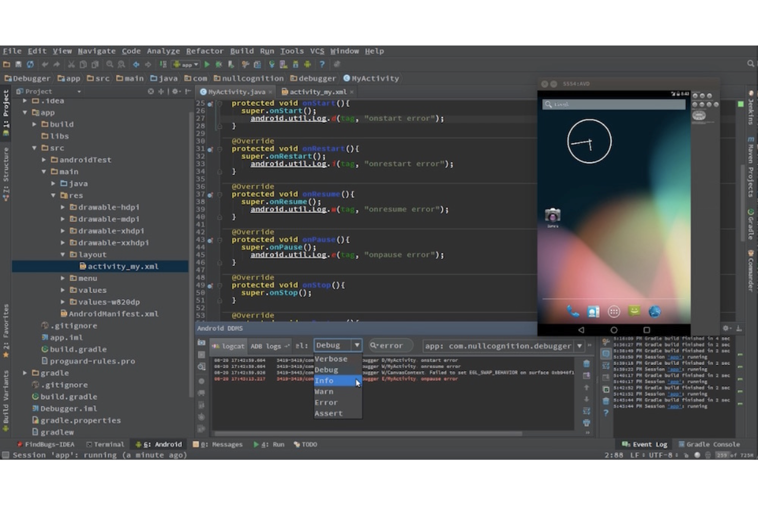 Android Studio screenshot - Le 10 migliori strumenti per il testing Android recensiti nel 2026