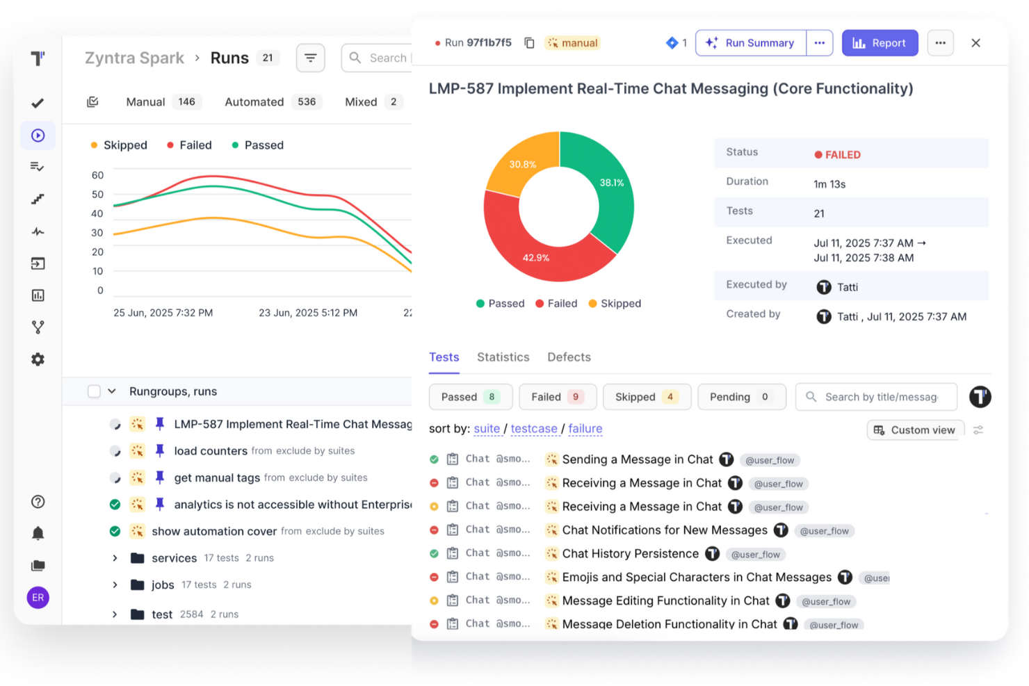 testomat.io screenshot - I 10 migliori software di gestione dei test del 2026