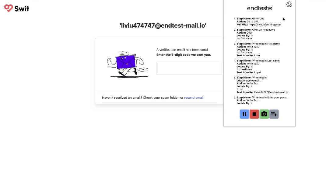 Endtest screenshot - Le 10 Migliori Strumenti per il Test Cross-Browser Recensiti nel 2026