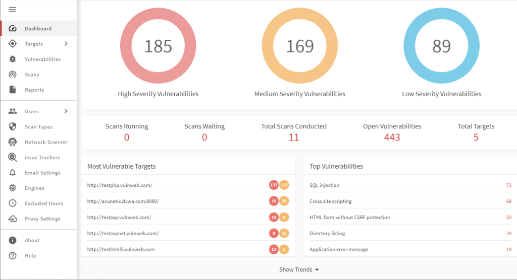 Acunetix screenshot - 10 Migliori Strumenti di Penetration Test Recensiti nel 2026