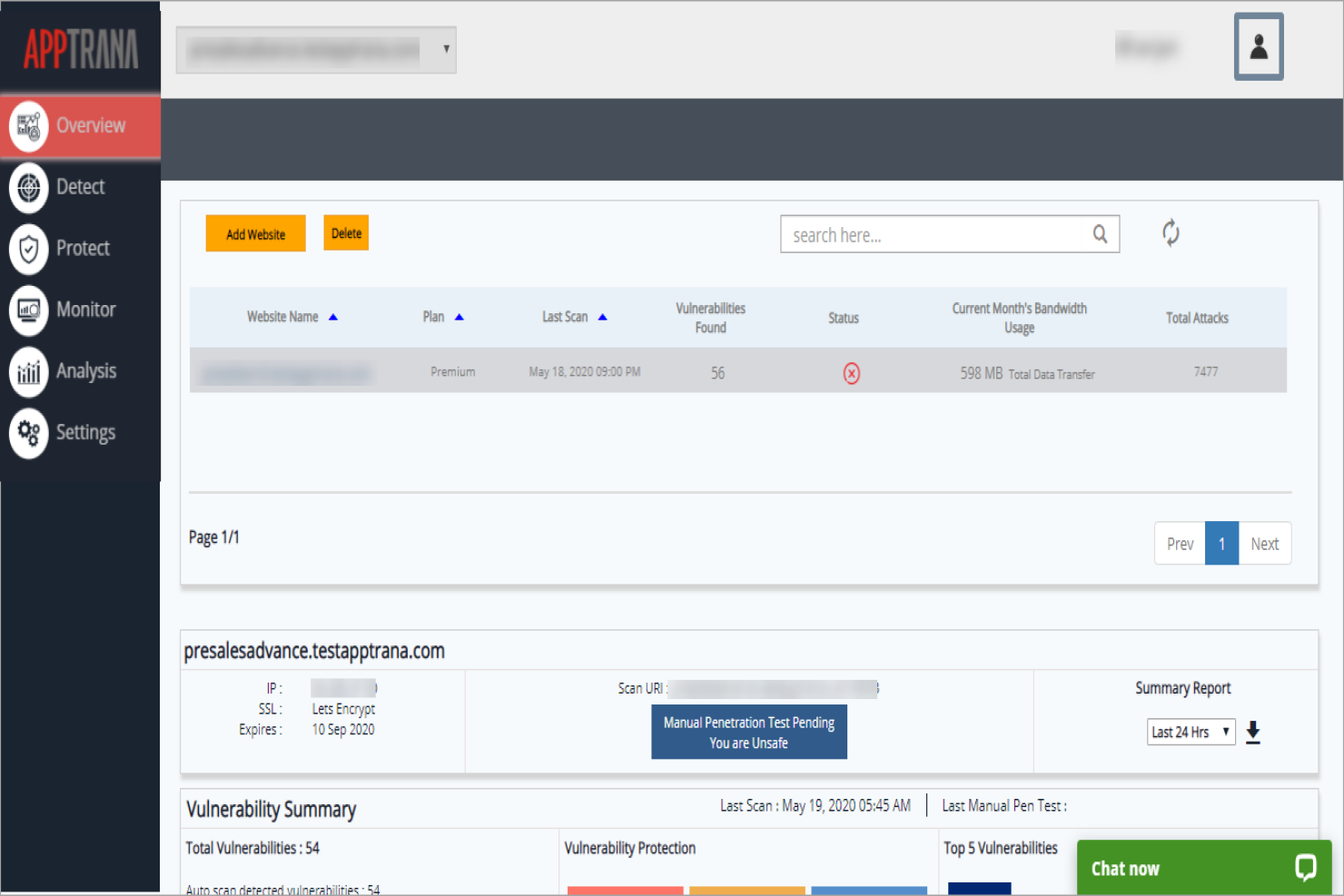 AppTrana screenshot - 10 Migliori Strumenti di Penetration Test Recensiti nel 2026