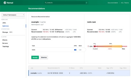 Nomad screenshot - Le 10 Migliori Soluzioni di Orchestrazione DevOps Recensite nel 2026
