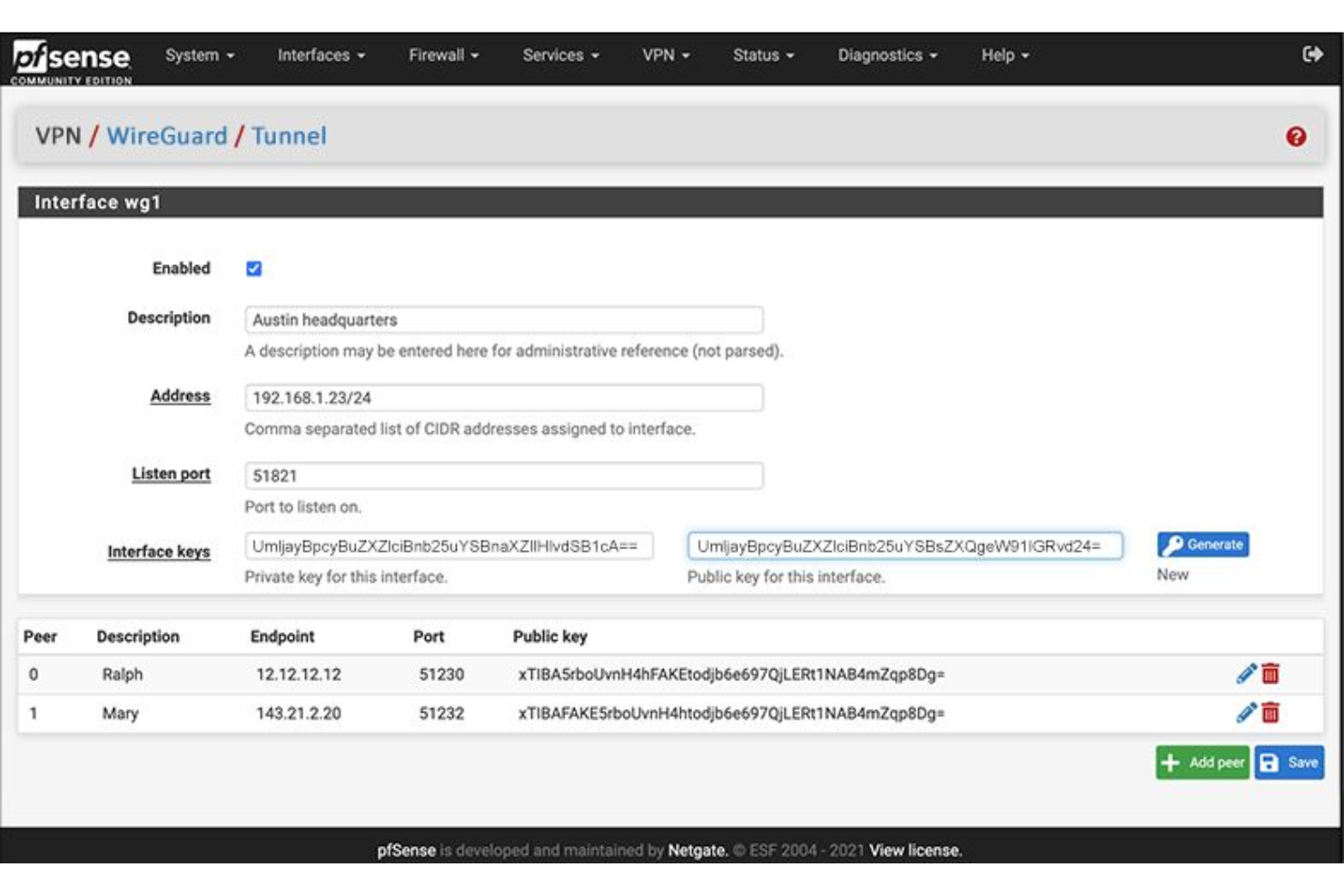pfSense screenshot - I 10 migliori software firewall recensiti nel 2026
