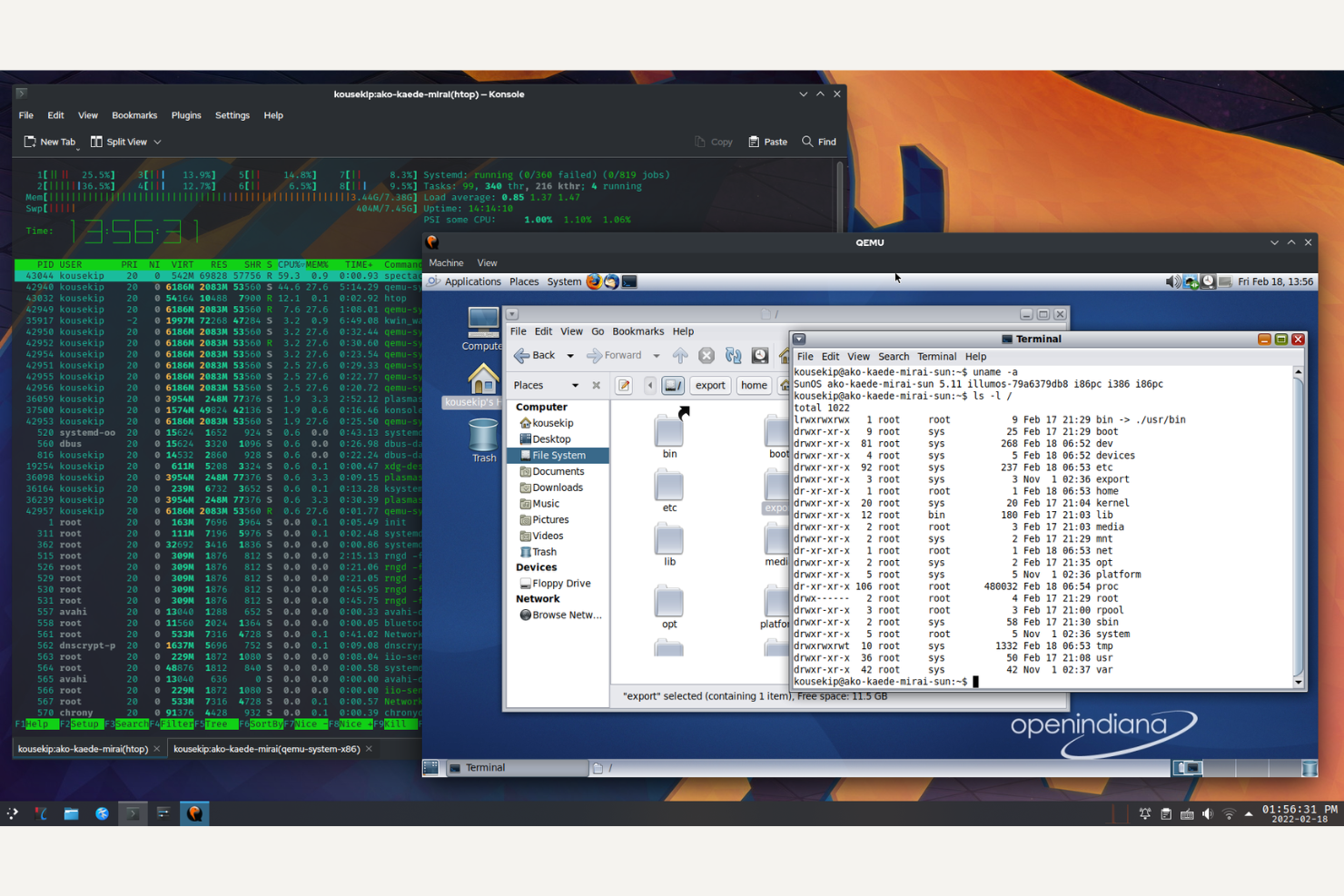 QEMU screenshot - 16 Mejores Alternativas a Parallels para 2026