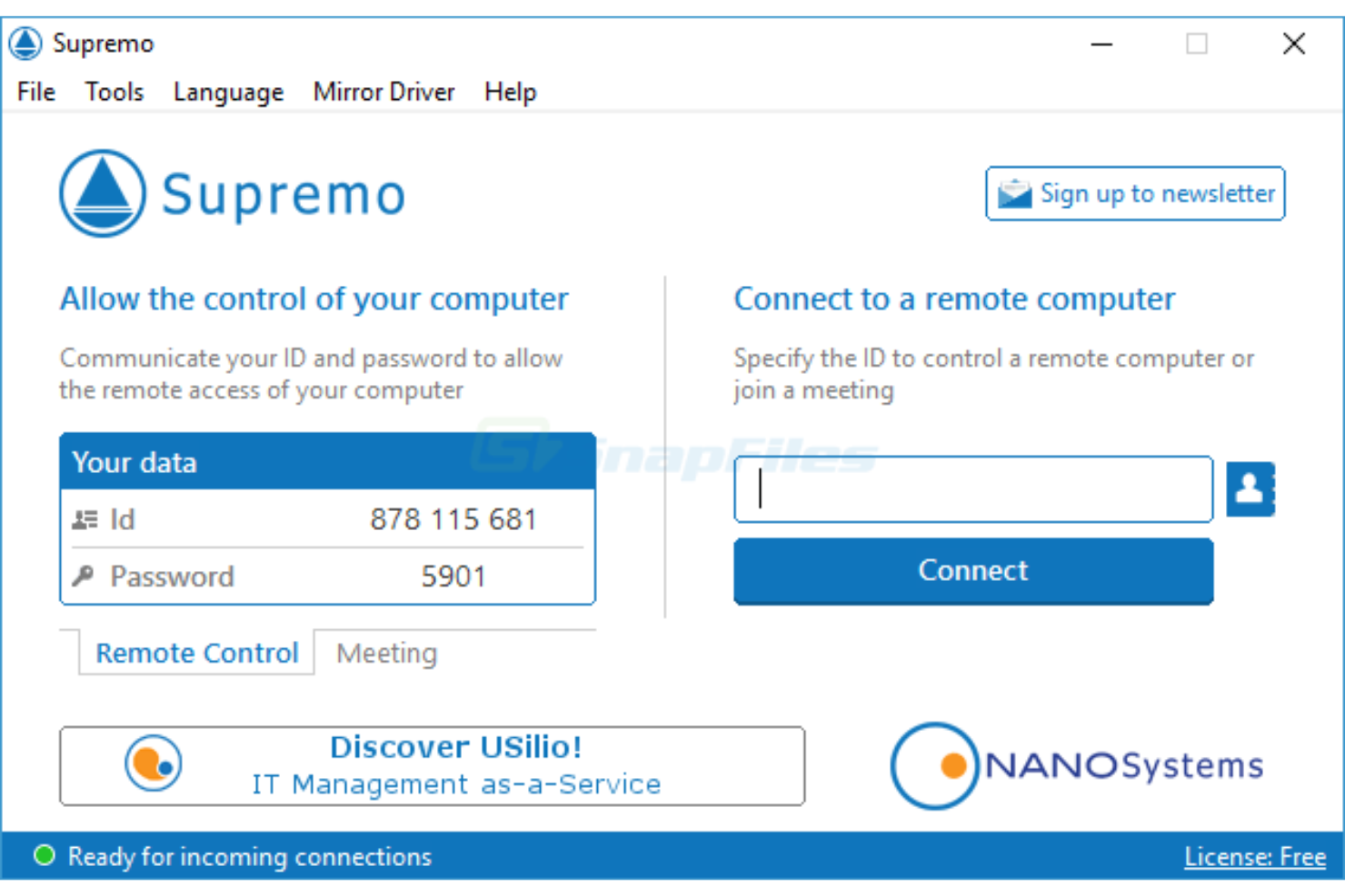 Supremo screenshot - 10 Mejores Alternativas a LogMeIn para Considerar en 2026