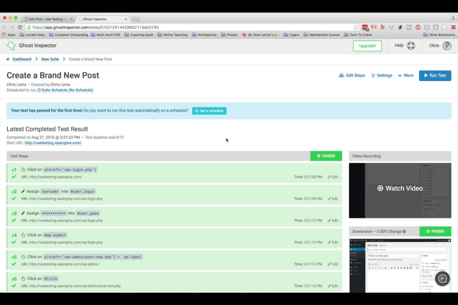 Ghost Inspector screenshot - 10 alternativas a Browserling para 2026