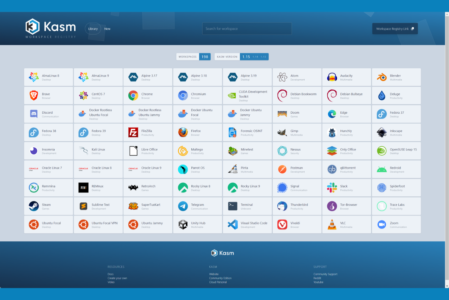 Kasm screenshot - 10 alternativas a Browserling para 2026