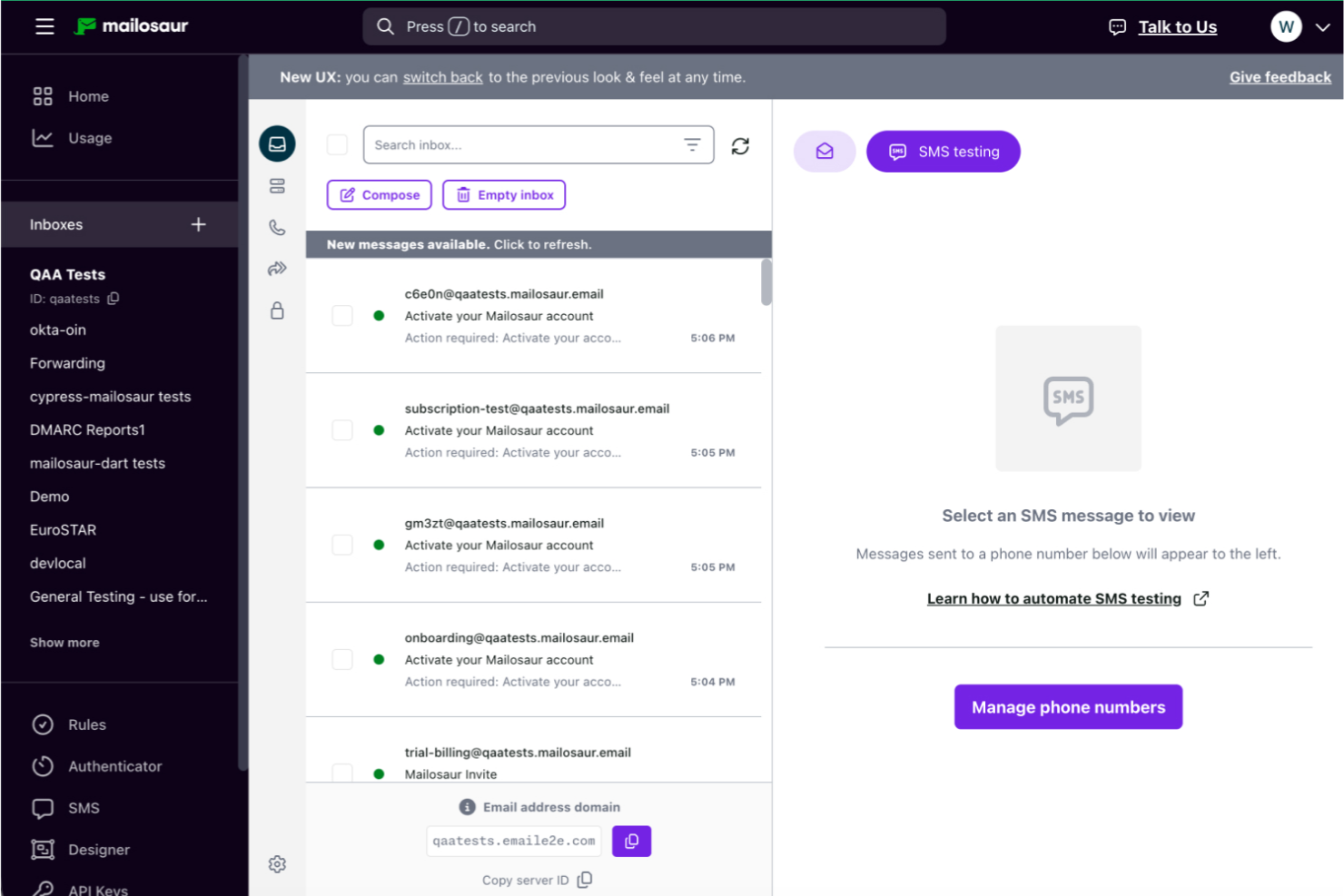 Mailosaur screenshot - 10 alternativas a Browserling para 2026