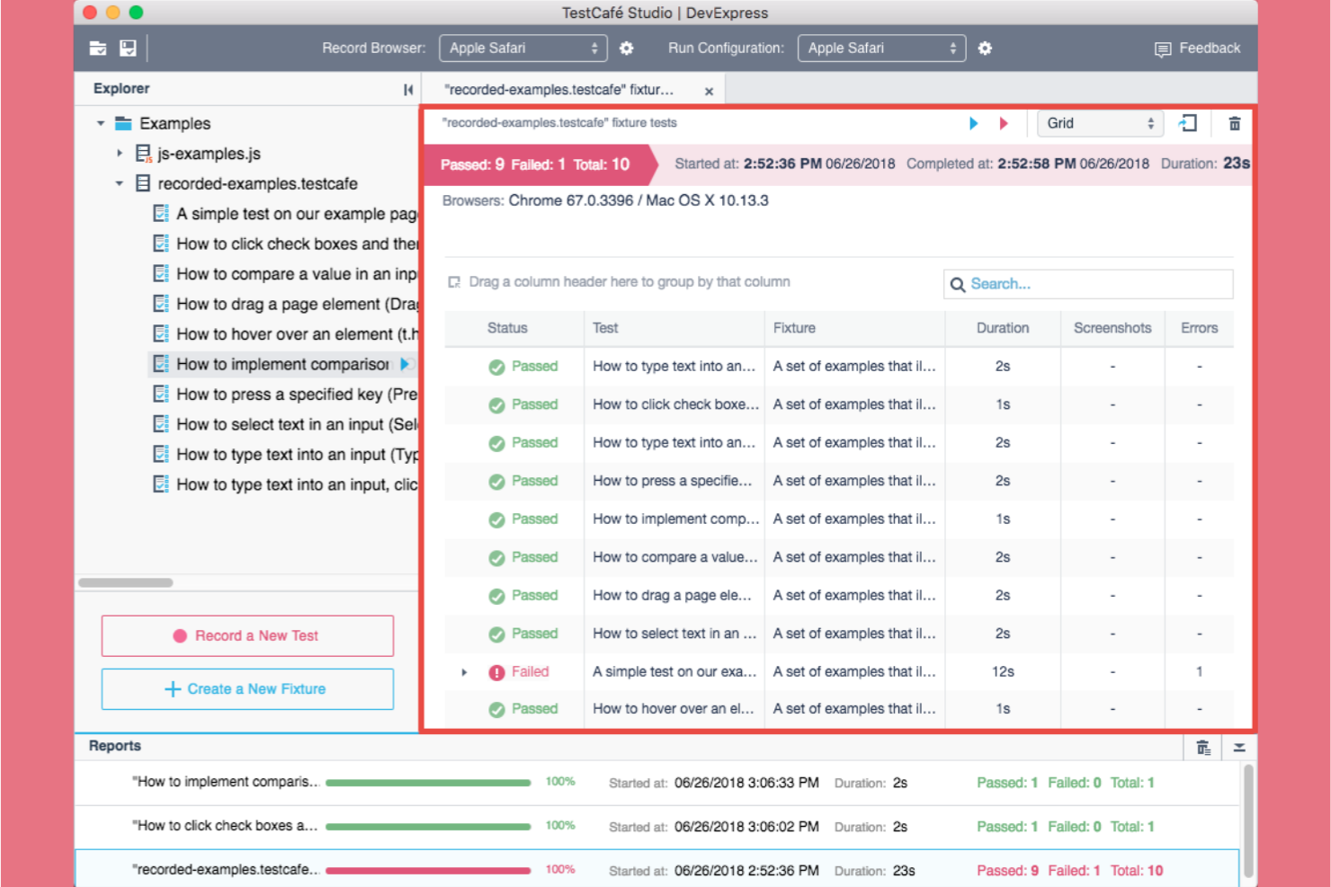 TestCafe screenshot - 10 alternativas a Browserling para 2026