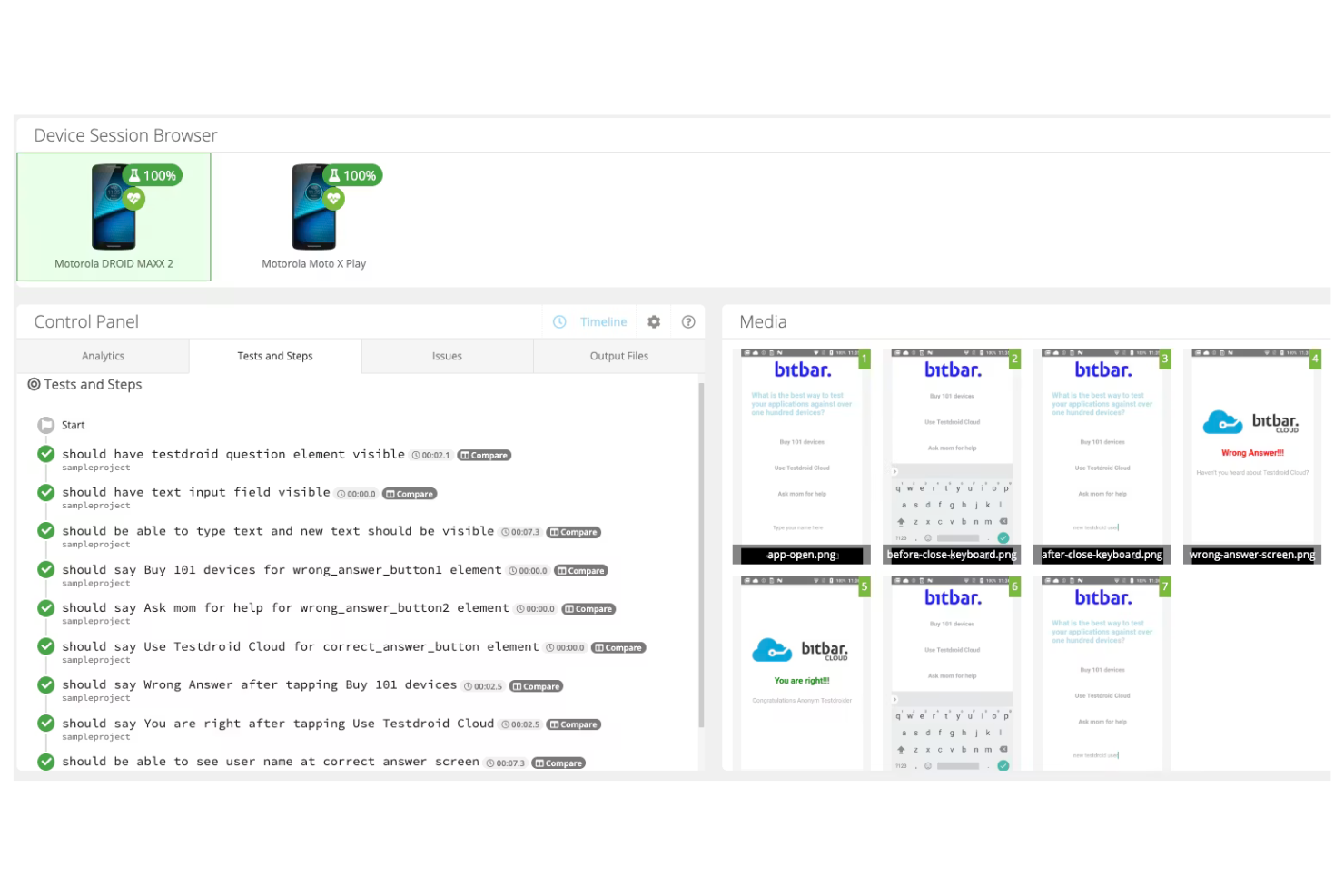 BitBar screenshot - 12 Mejores Alternativas a BrowserStack para 2026