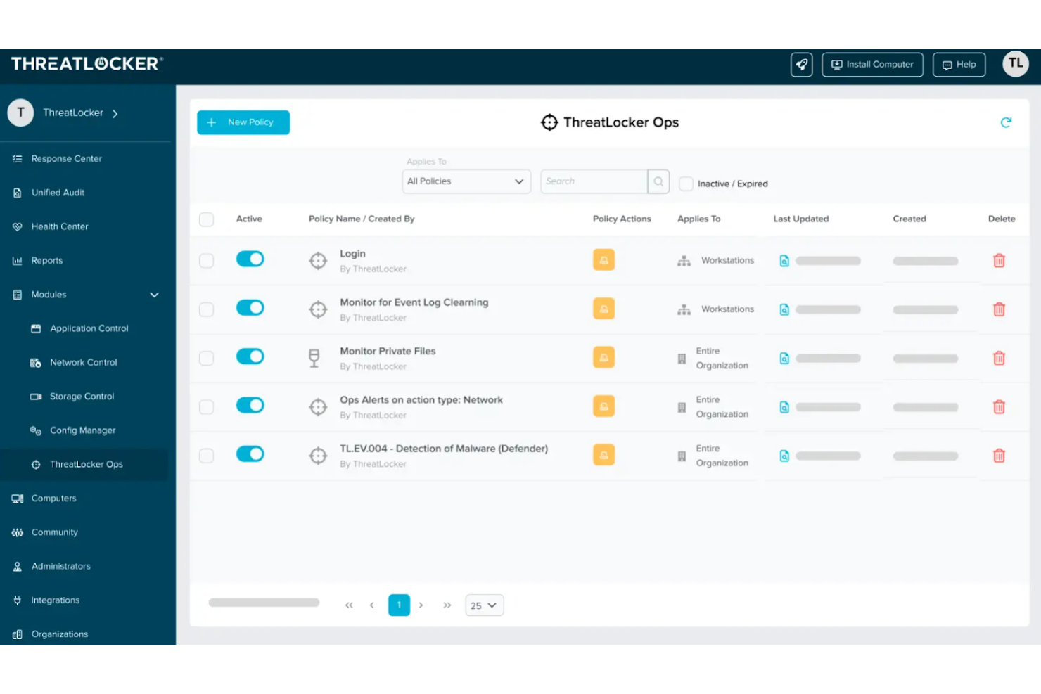 ThreatLocker screenshot - 10 Mejores Soluciones de Ciberseguridad Revisadas en 2026
