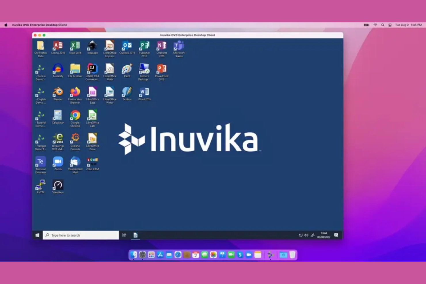 Inuvika OVD Enterprise screenshot - 10 alternativas a Citrix seleccionadas para 2026 con las mejores funciones de acceso remoto