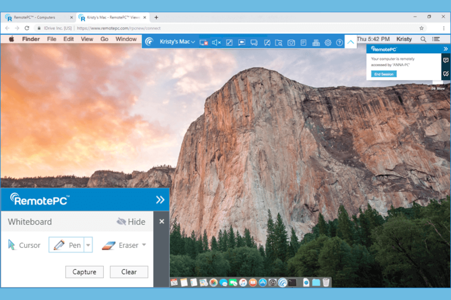 RemotePC screenshot - 10 alternativas a Citrix seleccionadas para 2026 con las mejores funciones de acceso remoto