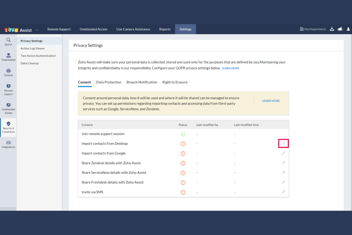 Zoho Assist screenshot - 10 alternativas a Citrix seleccionadas para 2026 con las mejores funciones de acceso remoto