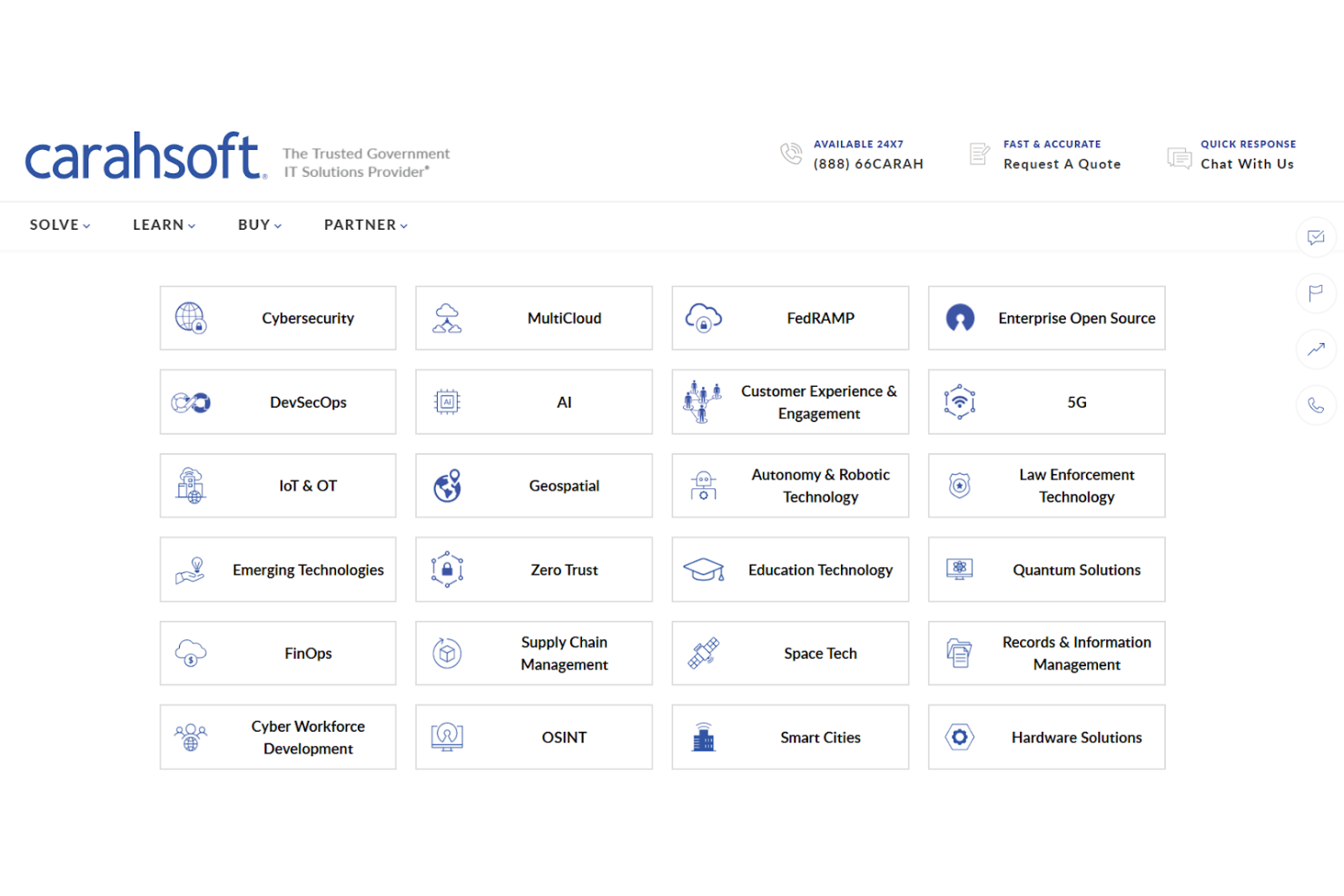Carahsoft screenshot - 10 Mejores Soluciones de Ciberseguridad Revisadas en 2026