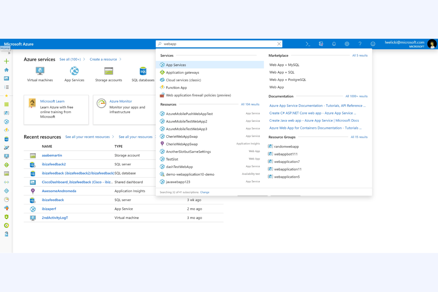 Microsoft Azure screenshot - 10 Mejores Alternativas a Datto Analizadas en 2026