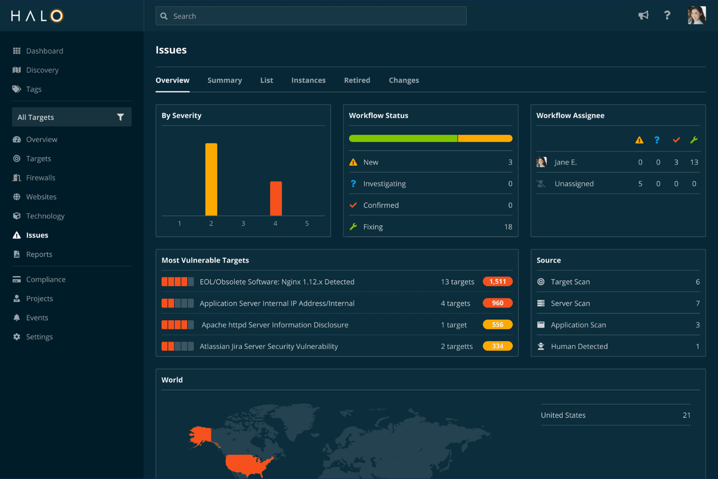 Halo Security screenshot - 10 Mejores Herramientas de Gestión de Superficie de Ataque Revisadas en 2026