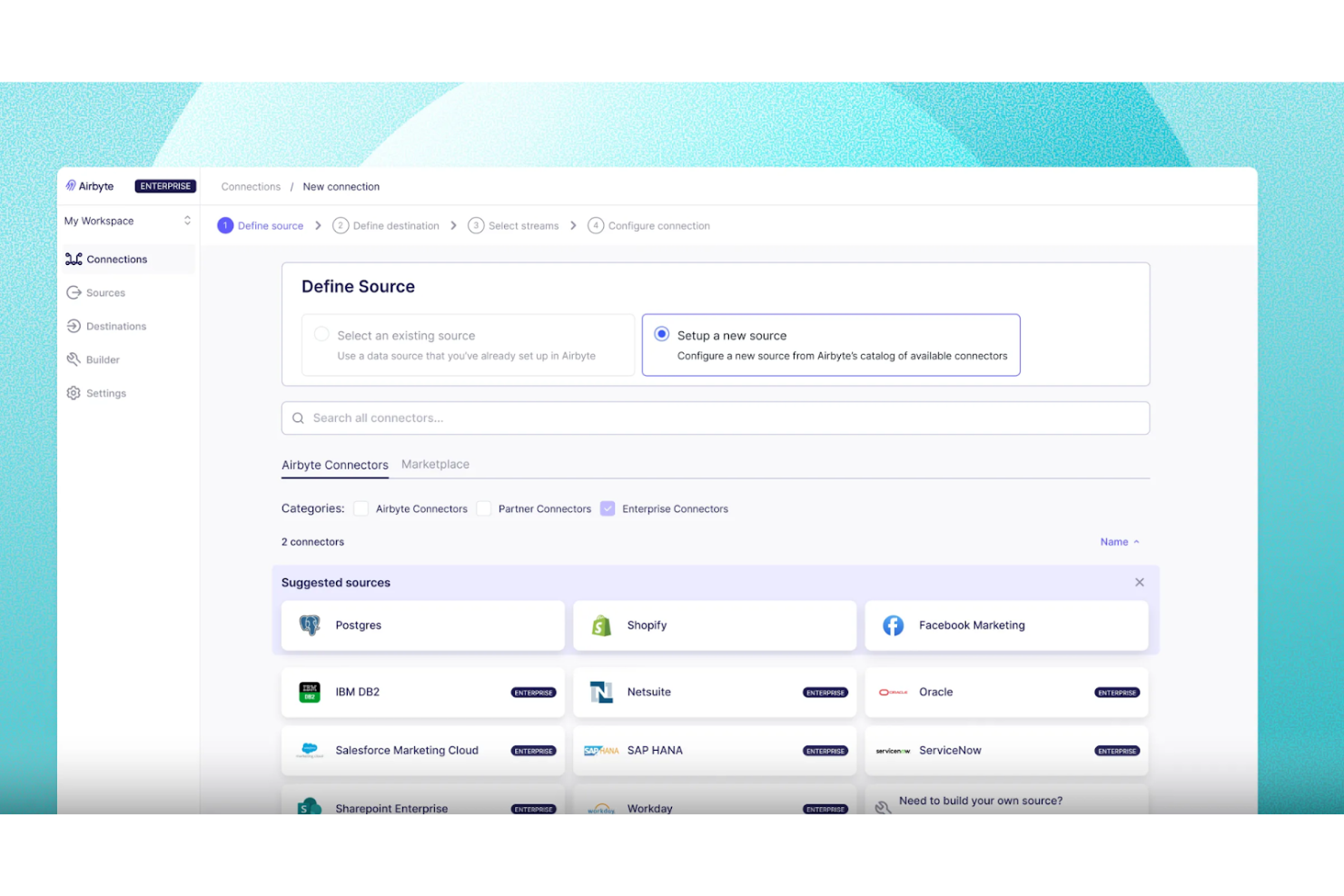 Airbyte screenshot - 10 Mejores Herramientas ETL Gratuitas Analizadas en 2026