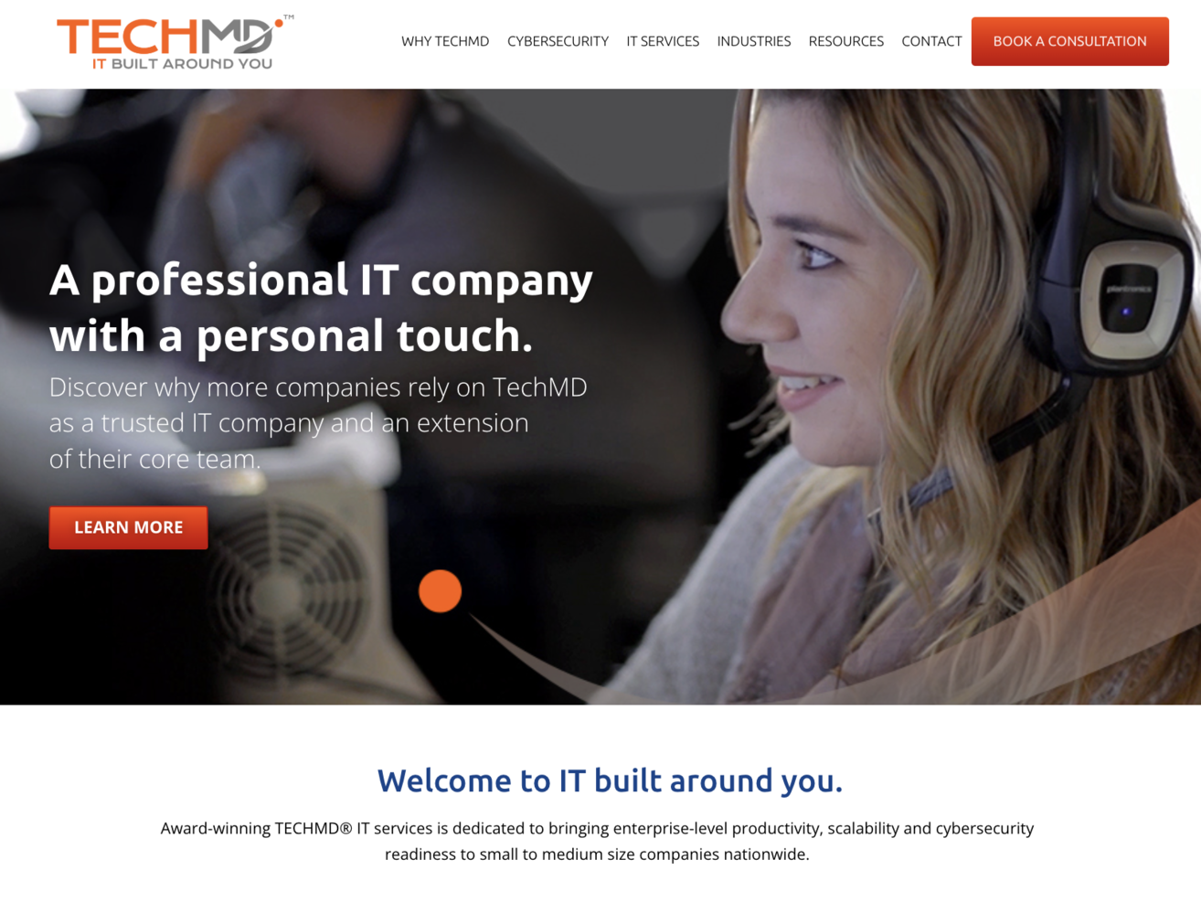 TechMD screenshot - 10 Mejores Proveedores de Servicios Gestionados en Los Ángeles Revisados en 2026