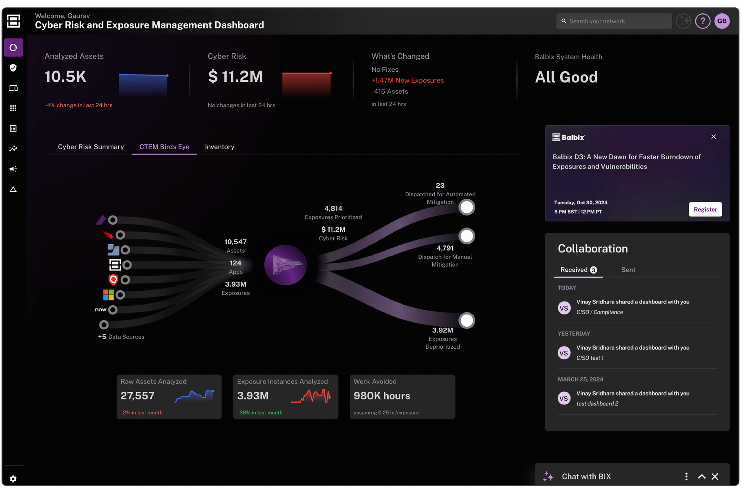 Balbix screenshot - 10 Mejores Alternativas a Tenable Analizadas en 2026