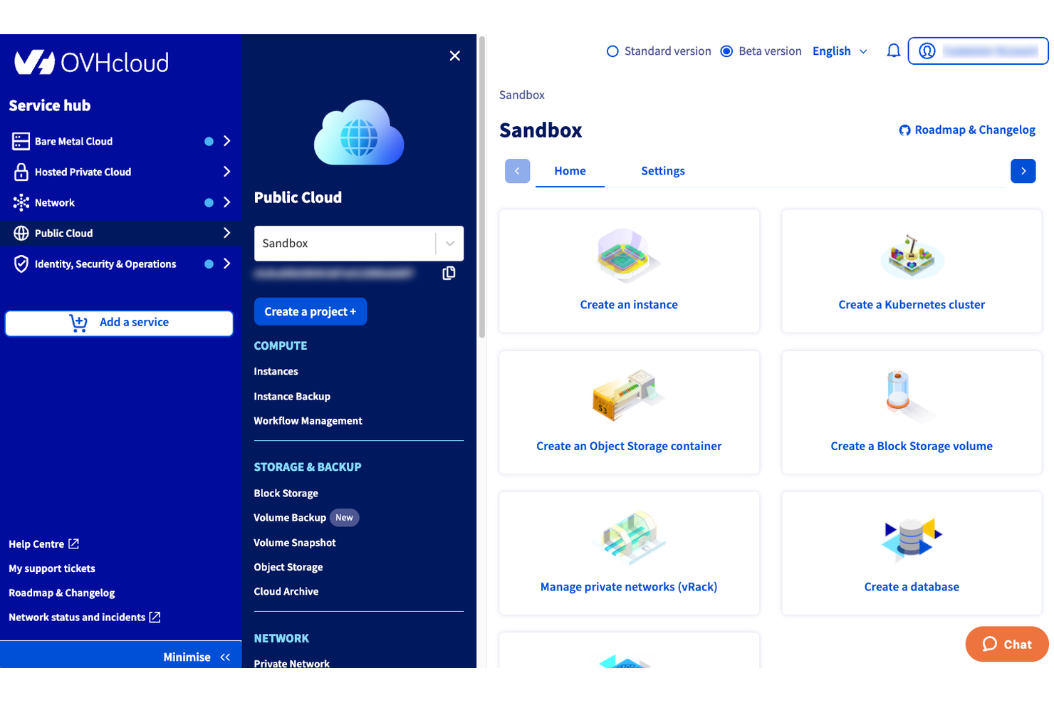 OVHcloud screenshot - 10 Mejores Alternativas a DigitalOcean Analizadas en 2026