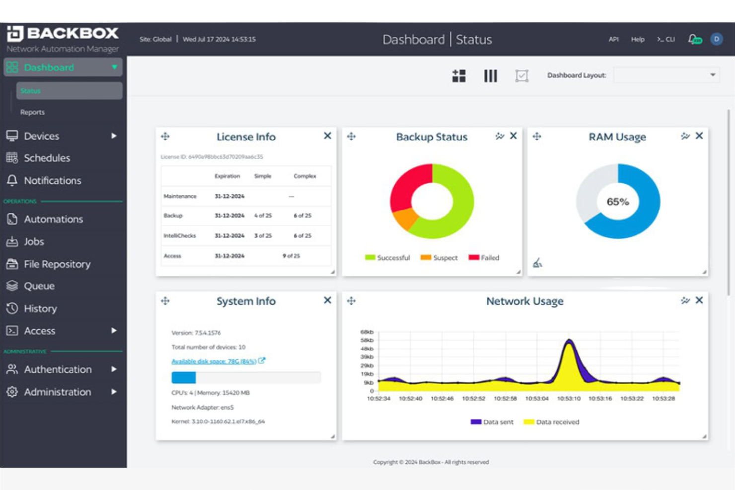 BackBox screenshot - 10 Mejores Alternativas a SolarWinds NCM Analizadas en 2026