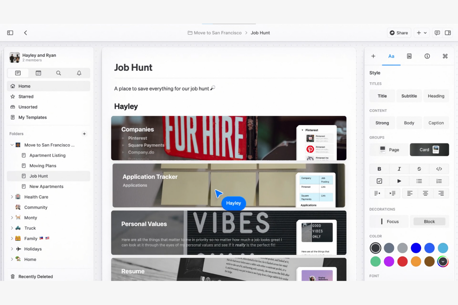 Craft Docs screenshot - 10 Mejores Alternativas a Notion Analizadas en 2026