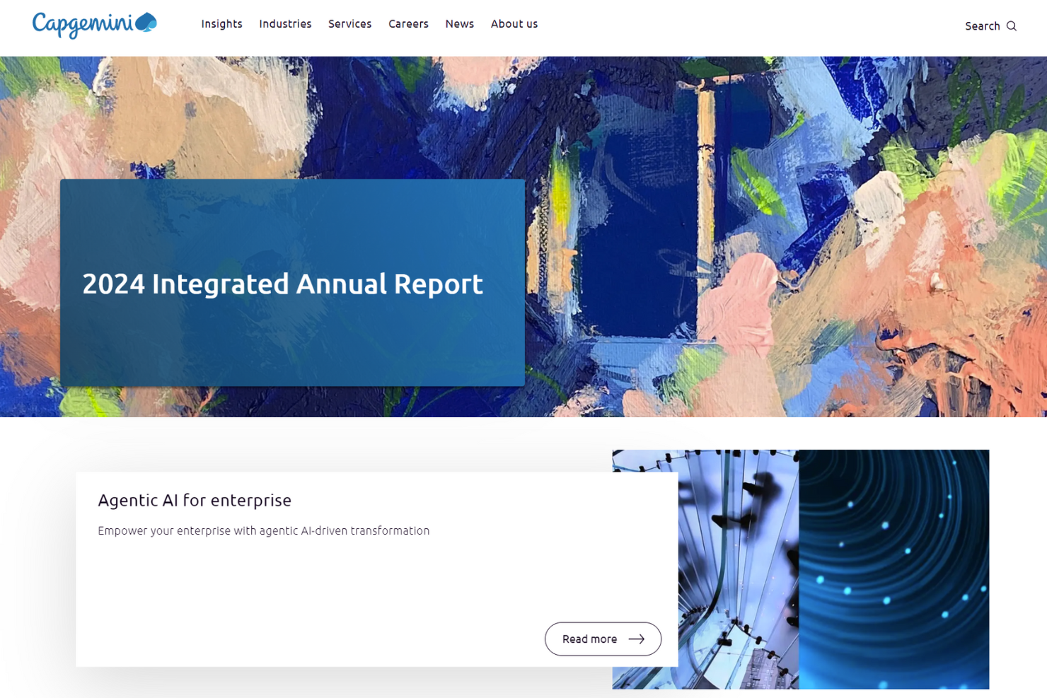 Capgemini screenshot - 10 Mejores Proveedores de Servicios Gestionados Analizados en 2026