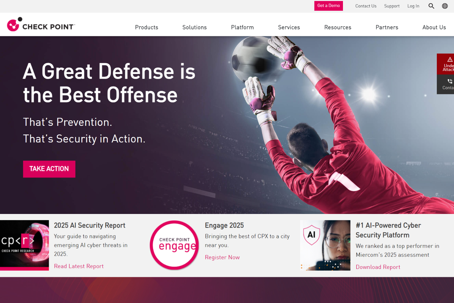 Check Point screenshot - 10 Mejores Servicios Gestionados de Seguridad de Red Analizados en 2026