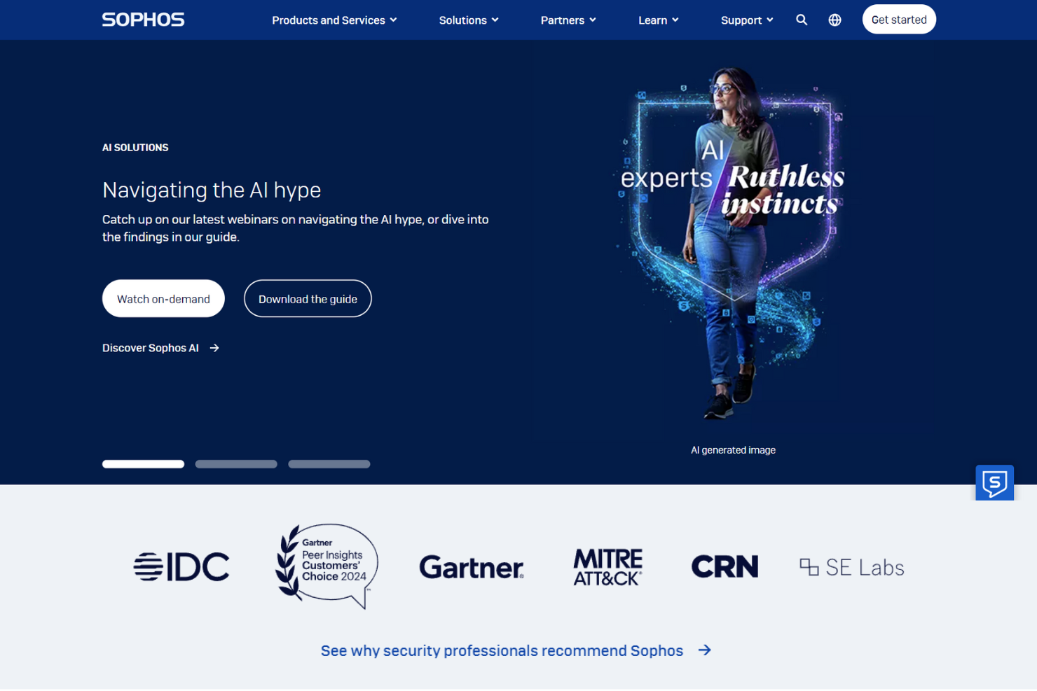 Sophos screenshot - 10 Mejores Servicios Gestionados de Seguridad de Red Analizados en 2026