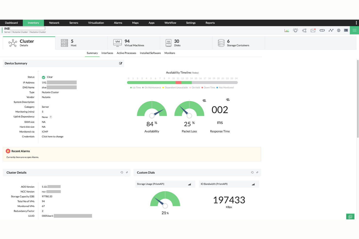 Nutanix screenshot - 10 Mejores Software de Gestión de Servicios en la Nube Analizados en 2026