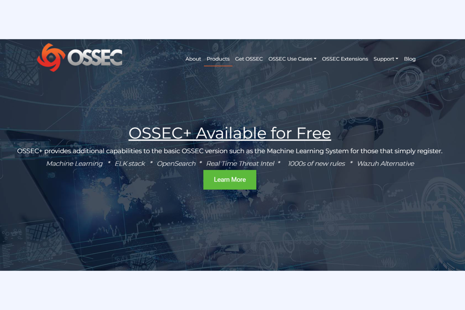 Ossec screenshot - 10 mejores herramientas gratuitas de ciberseguridad analizadas en 2026