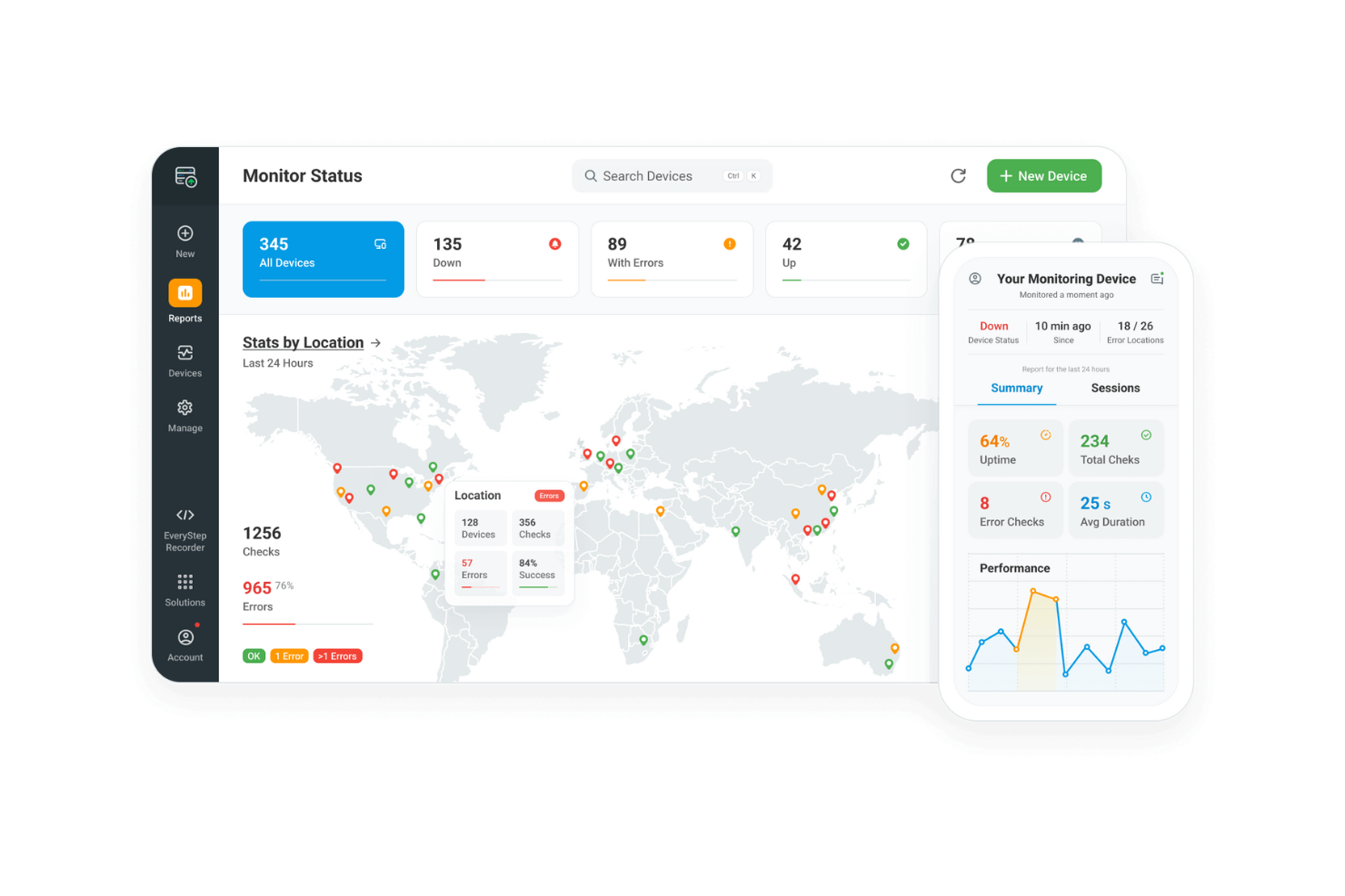 Dotcom-Monitor screenshot - 10 Mejores Alternativas a Nagios Analizadas en 2026