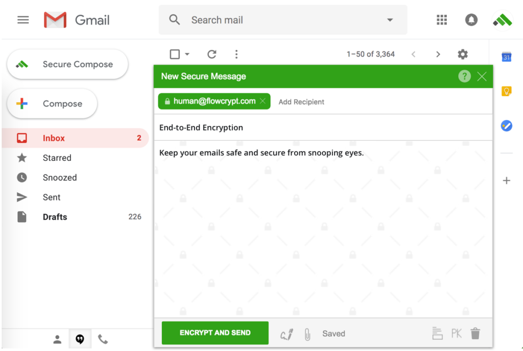 FlowCrypt screenshot - Los 10 Mejores Programas de Cifrado de Correo Electrónico de 2026