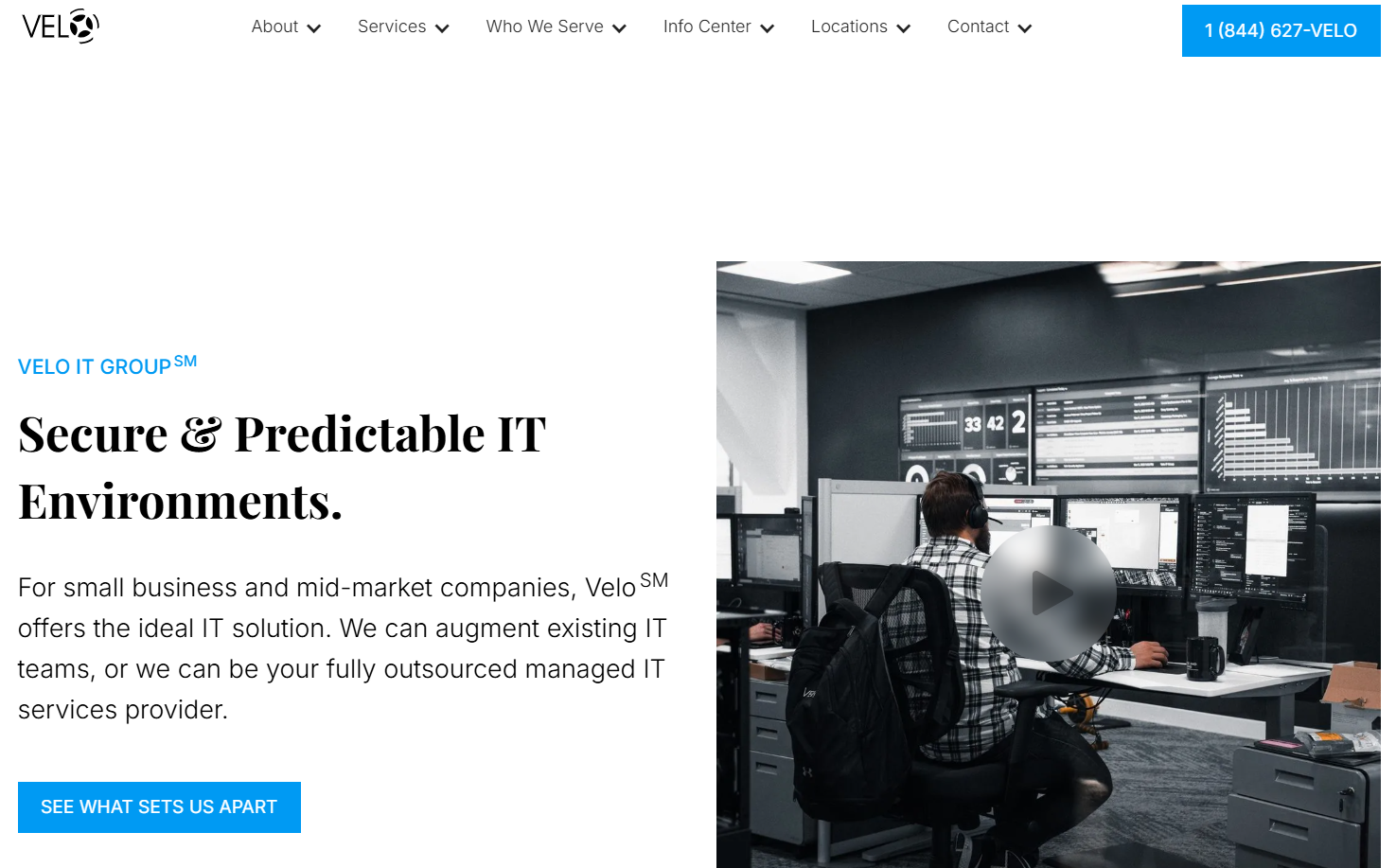 Velo IT Group screenshot - Las 10 mejores empresas de ciberseguridad de Dallas analizadas en 2026