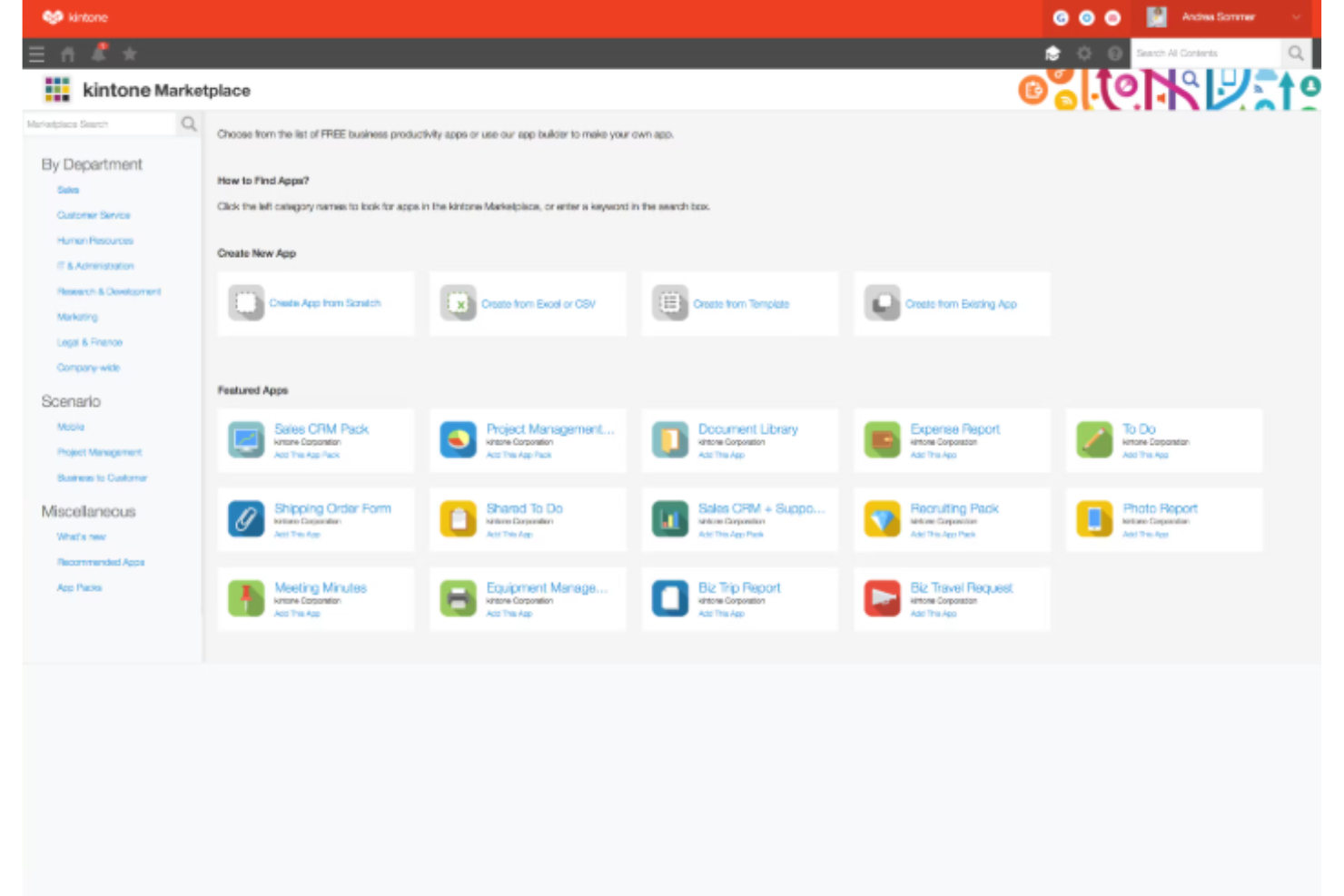 Kintone screenshot - 10 Mejores Creadores de Aplicaciones Sin Código Analizados en 2026