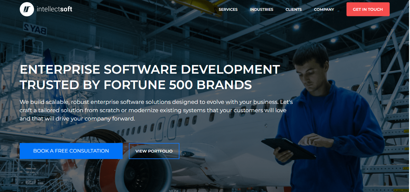 Intellectsoft screenshot - Las 10 mejores empresas de desarrollo de software analizadas en 2026