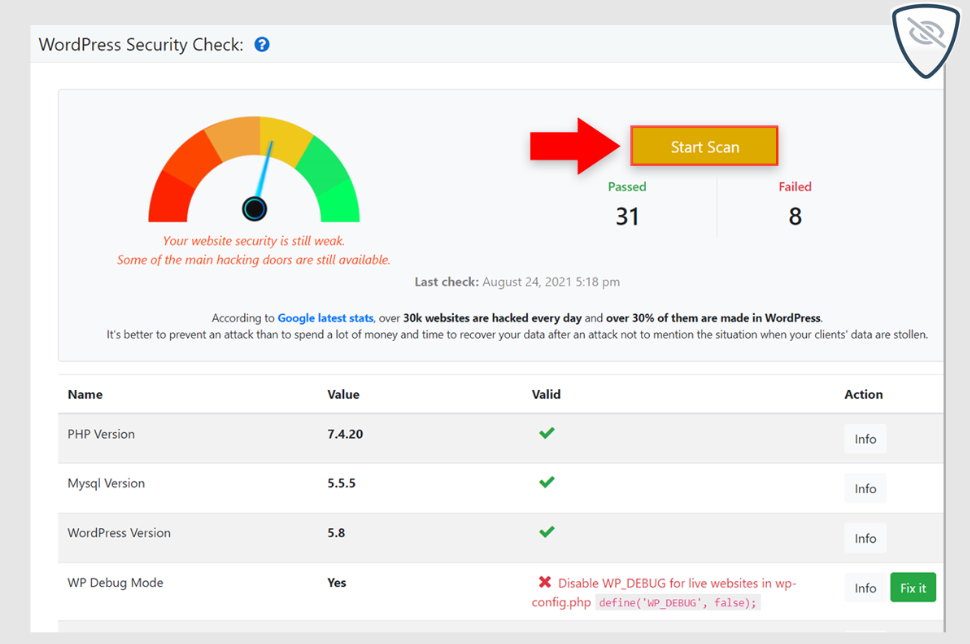 Hide My WP Ghost screenshot - Protección Perfecta: Los 10 Mejores Software de Seguridad para Sitios Web en 2026
