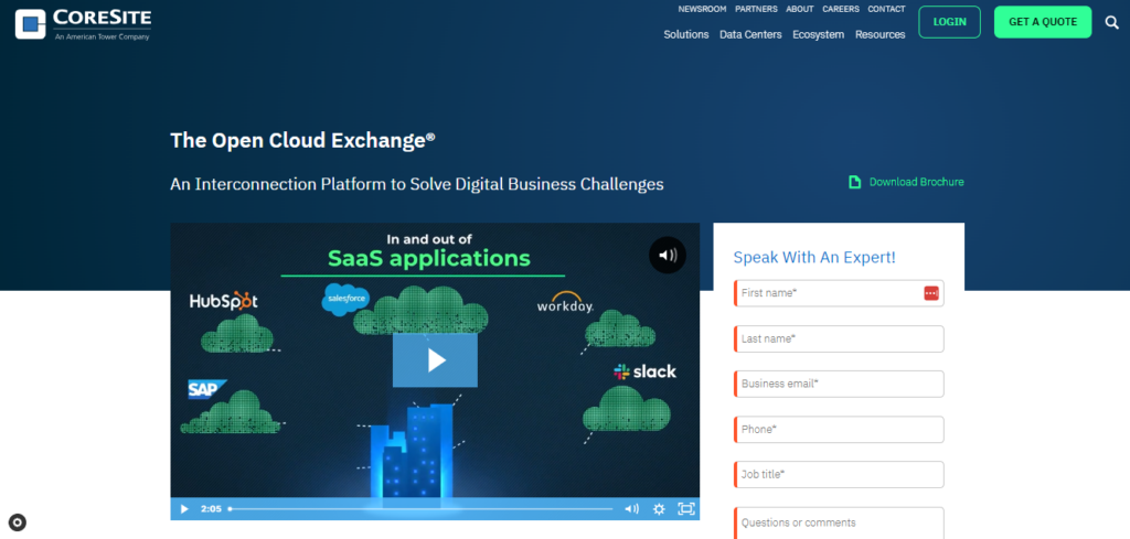 The Open Cloud Exchange screenshot - Los 10 mejores enrutadores virtuales analizados en 2026
