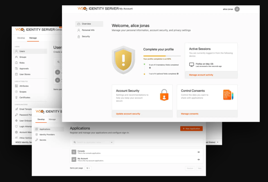 WSO2 Identity Server screenshot - Más Allá de lo Básico: Los 10 Mejores Software de Aprovisionamiento de Usuarios de 2026