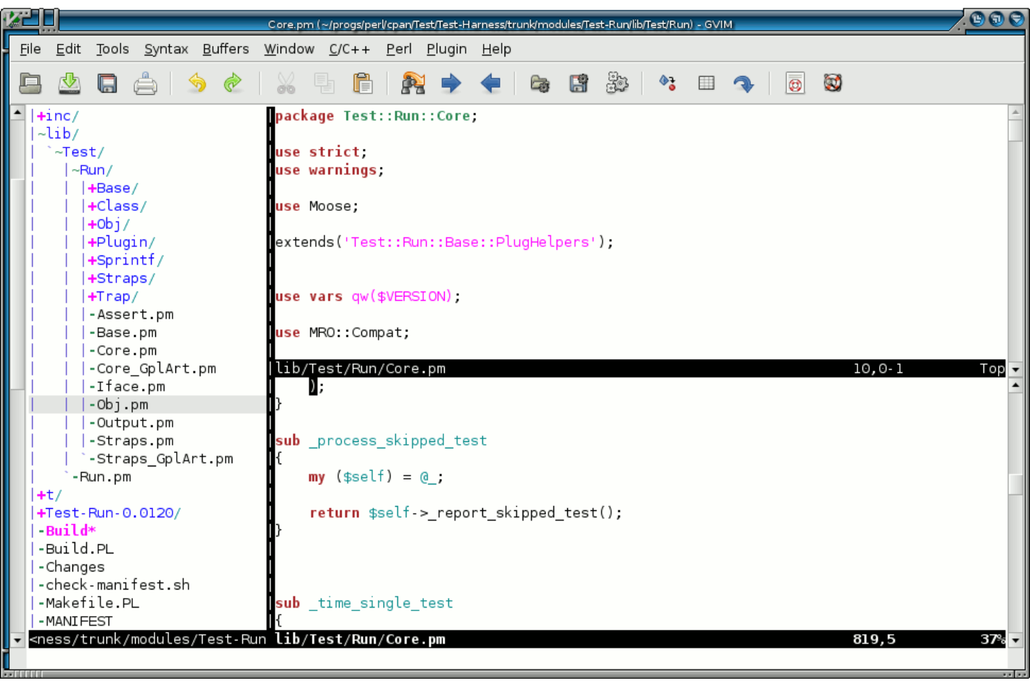 VIM screenshot - Los 10 mejores programas de edición de texto para programar en 2026