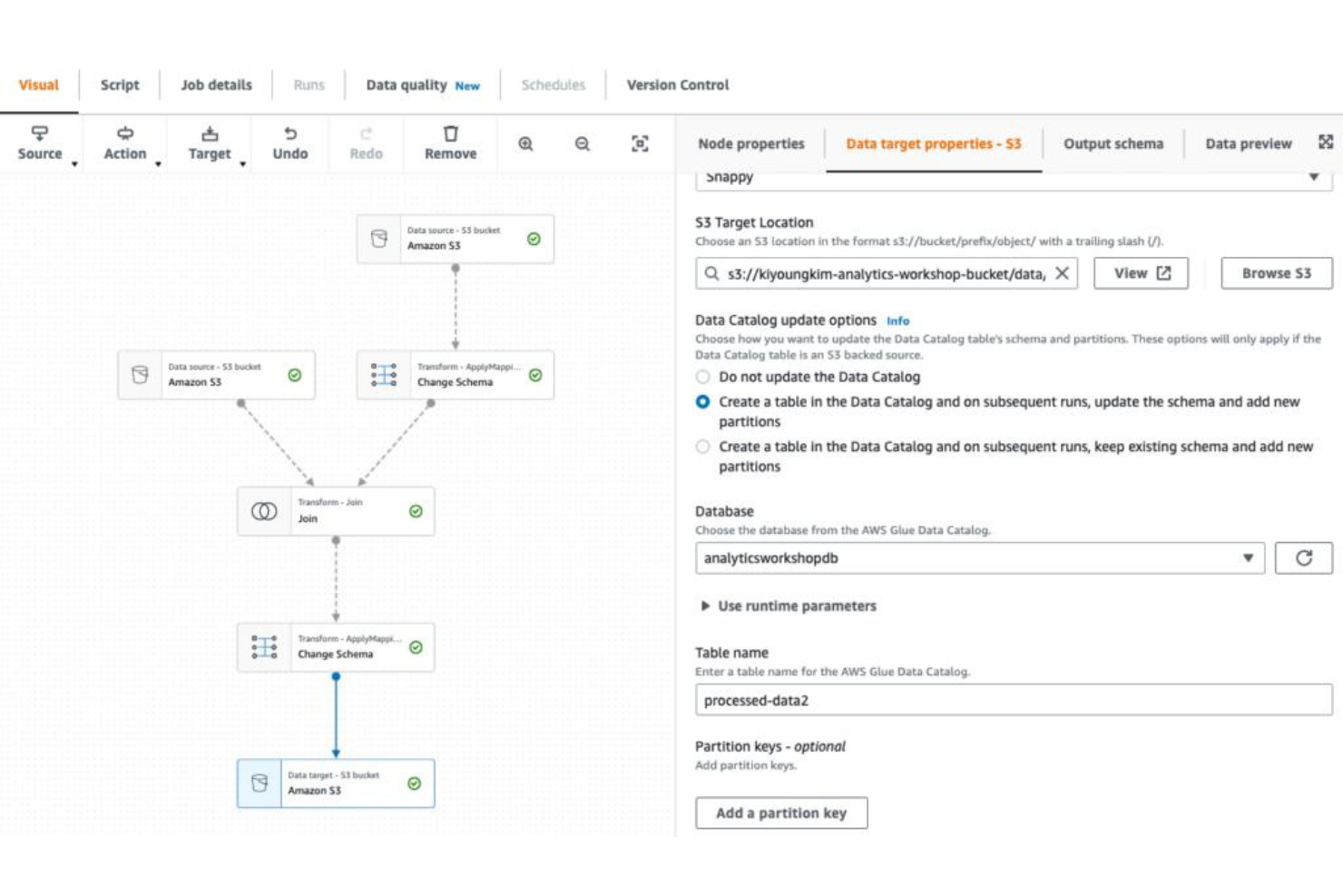 AWS Glue screenshot - Los 10 Mejores Programas de Virtualización de Almacenamiento de 2026
