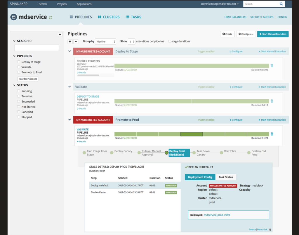 Spinnaker screenshot - Revelando Las 10 Mejores Herramientas De Orquestación De Lanzamientos Para 2026
