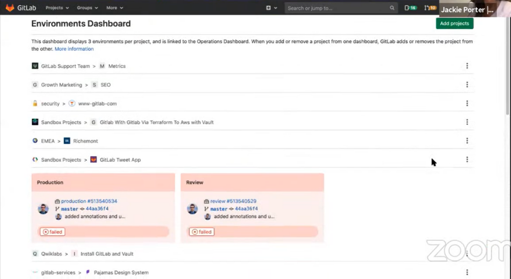 GitLab screenshot - Revelando Las 10 Mejores Herramientas De Orquestación De Lanzamientos Para 2026