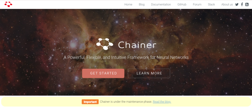 Chainer screenshot - Trazando los 10 Mejores Software de Redes Neuronales de 2026